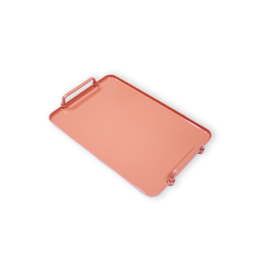 Plateau AURORA 38x26cm - Rose Soldes été