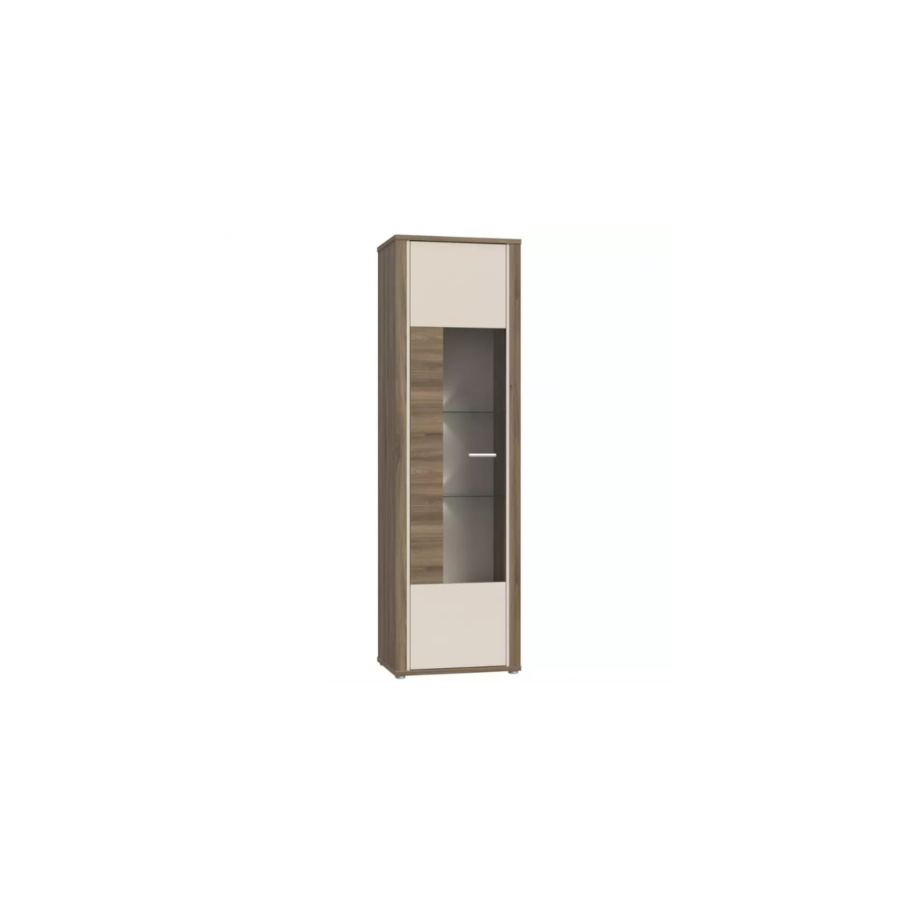 VITRINE DEDELOS Gauche / Droit LED En Option - Marron / Beige Soldes été
