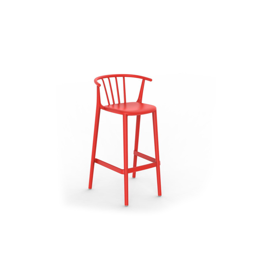 Tabouret WOODY ALTRO - Rouge Vente Flash