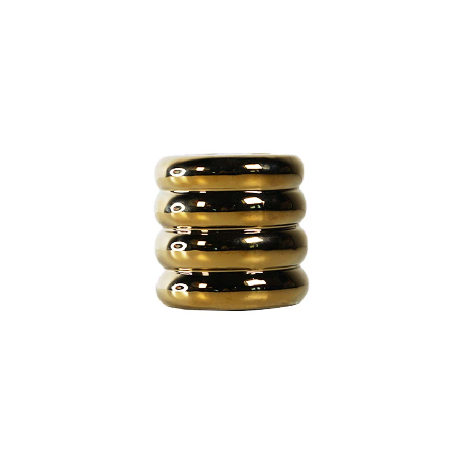 PORTE BOUGIE CYLINDRIQUE – DORÉ Décorations