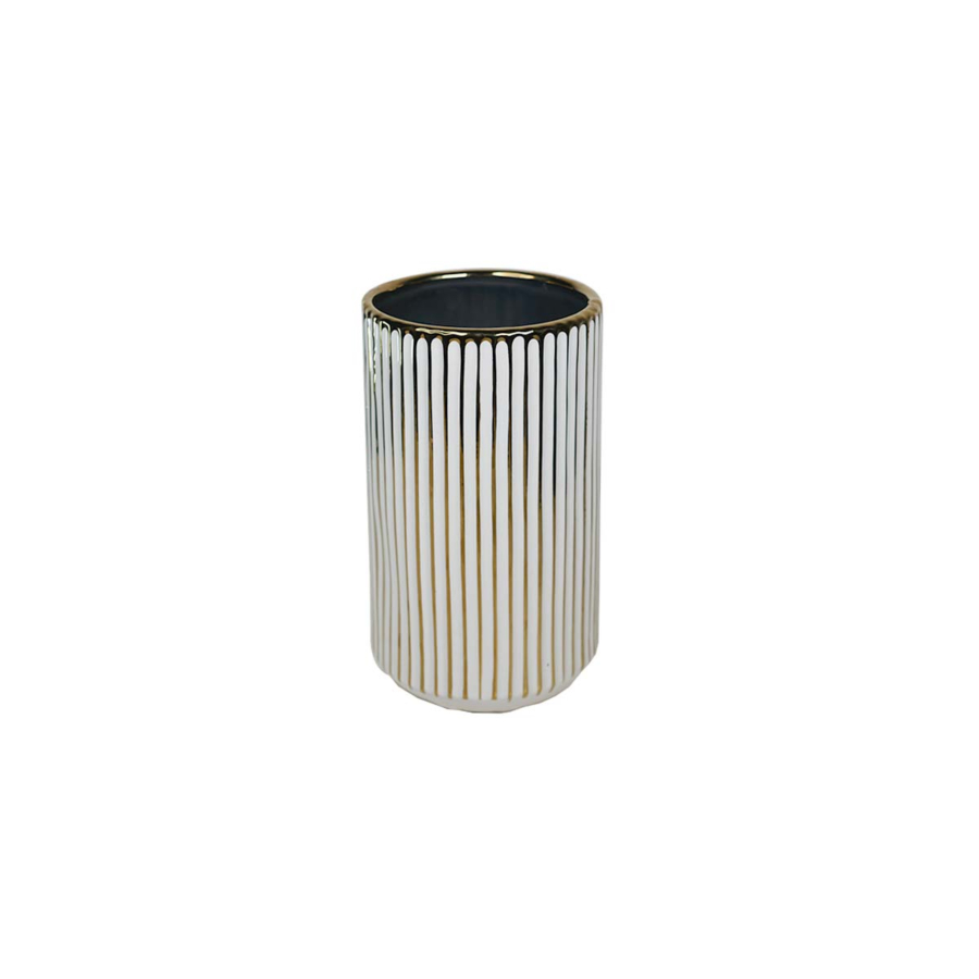VASE ECLAT RAYÉ - DORÉ Décorations