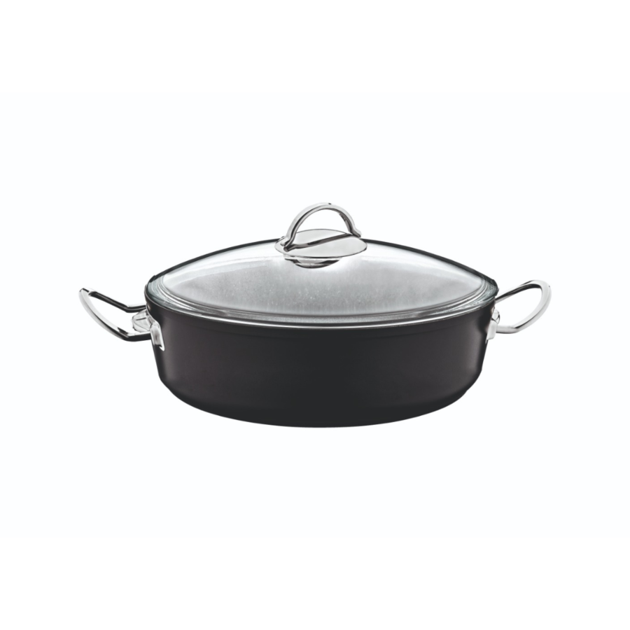 Marmite 2,75 L Effet granite Avec manche - Noir Soldes été