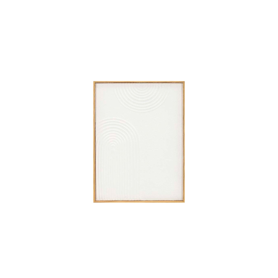TABLEAU FORME GEOMETRIQUE HANDMADE 30x40x2,3 - Multicouleur Soldes été vague 2