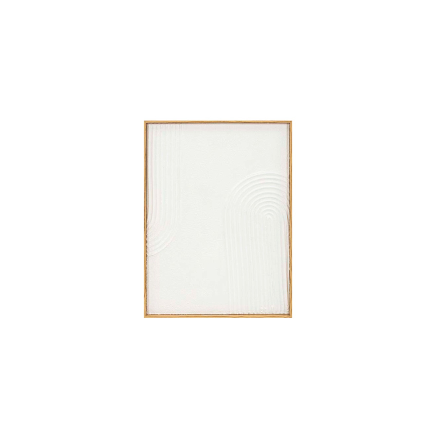 TABLEAU FORME GEOMETRIQUE HANDMADE 30x40x2,4 - Multicouleur Soldes été vague 2