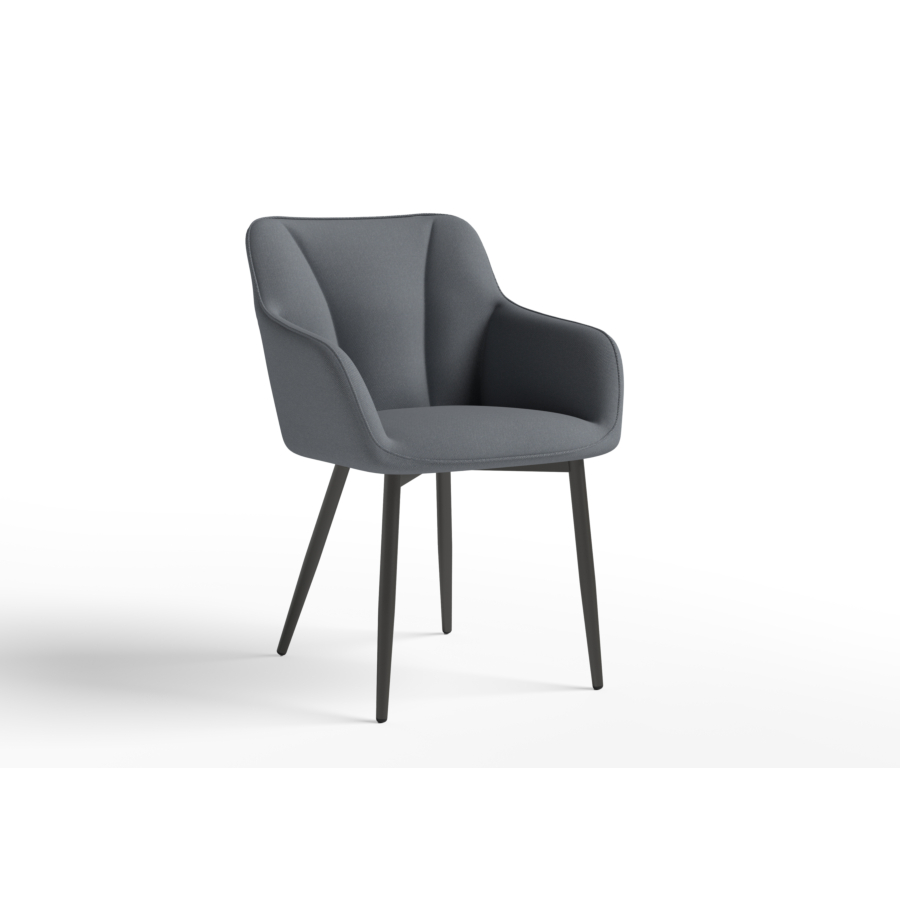 FAUTEUIL ANGUS - Gris Fauteul simple
