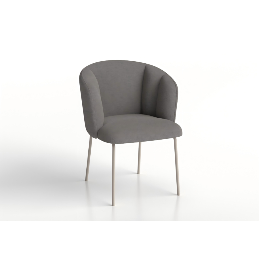 FAUTEUIL DORA - Gris Foncé Fauteul simple