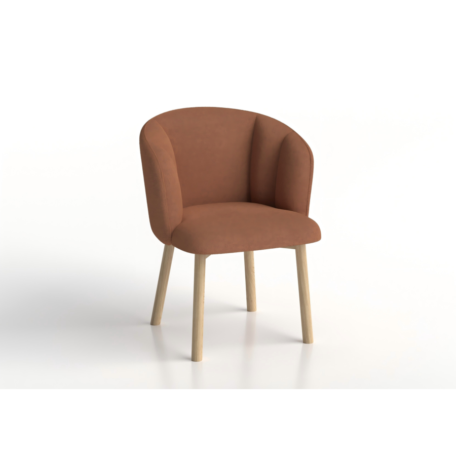 FAUTEUIL DORA - Orange Fauteul simple