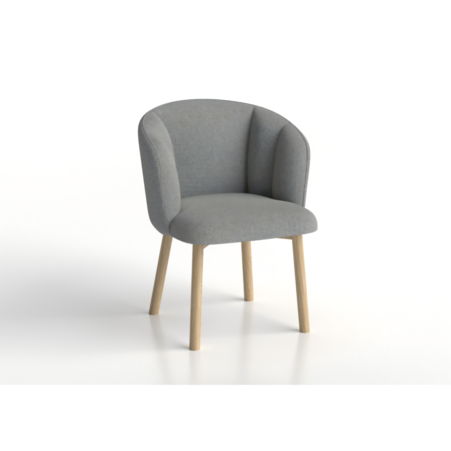 FAUTEUIL DORA - Gris Fauteul simple