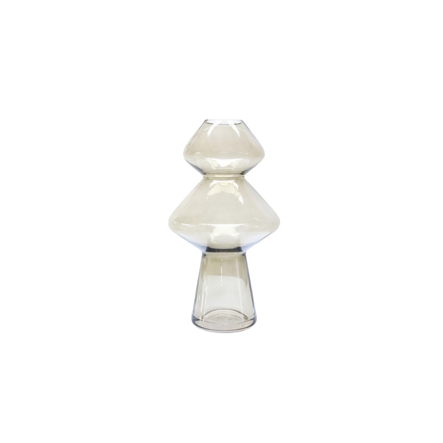 VASE CHAMPIGNON 16x16x29.5CM - MARRON Vases