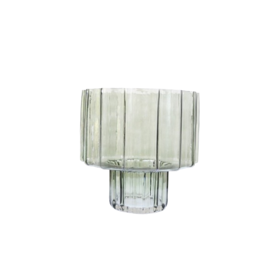 VASE ELYSEE 22.5x22.5x22.5CM - GRIS Vases
