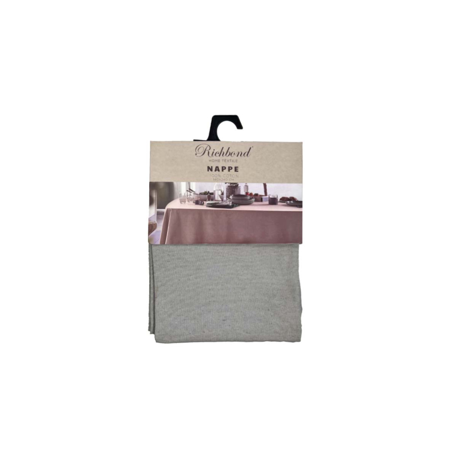NAPPE RICHBOND 100% COTON 140X240 - GRIS Textile