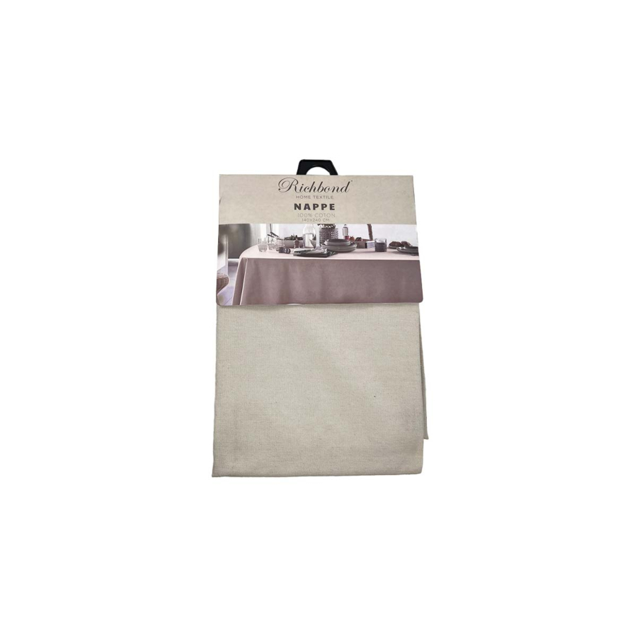 NAPPE RICHBOND 100% COTON 140X240 - BEIGE Textile