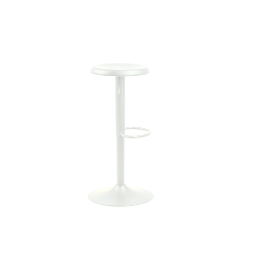 Tabouret Ajustable FINCH - Blanc Séjour