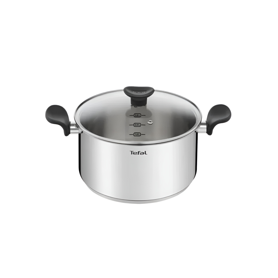 FAITOUT TEFAL PRIMARY + COUVERCLE EN VERRE 24CM – ARGENTÉ Cuisson et préparation