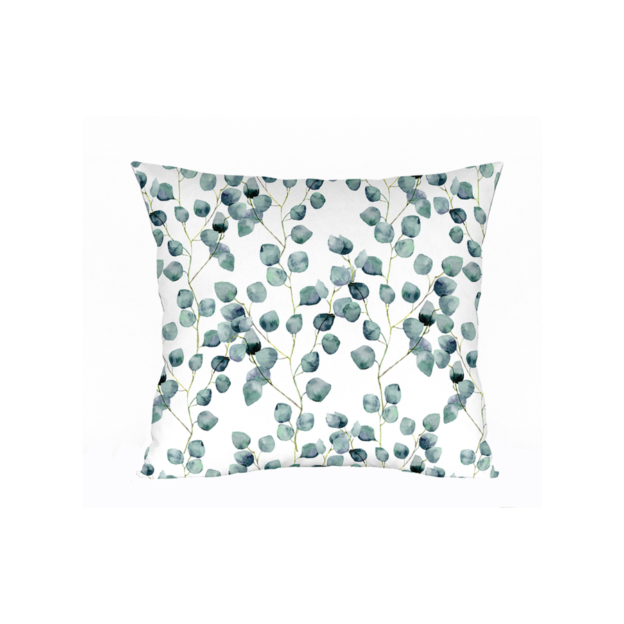 Coussin Feuilles - Bleu Vert Coussins décoratifs