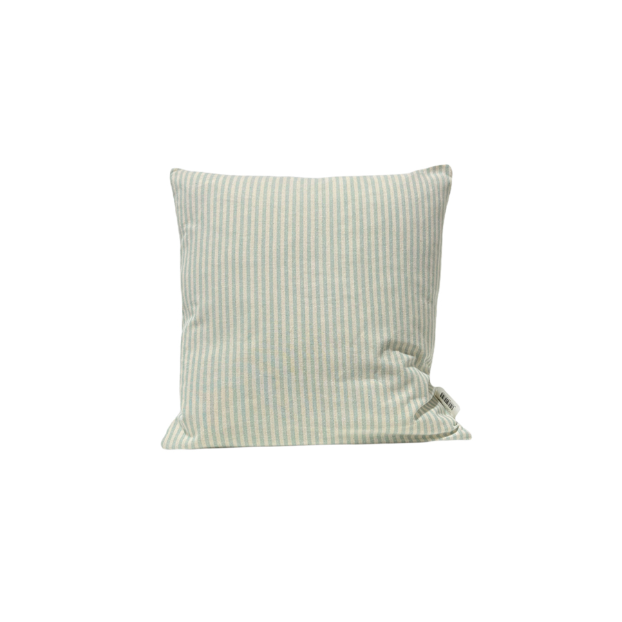 COUSSIN EXTERIEUR RAYÉ 45X45CM - Vert Eau Textile
