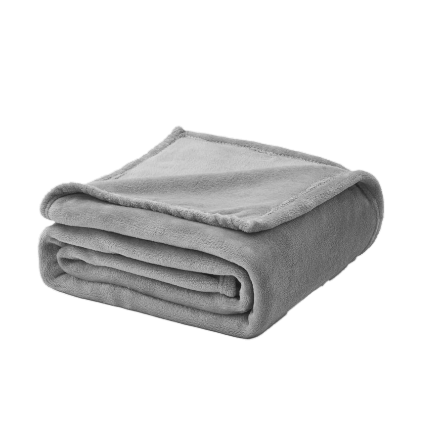 Couverture Flanelle Miko & Mino 160X220 - Gris Essentiel HIVER