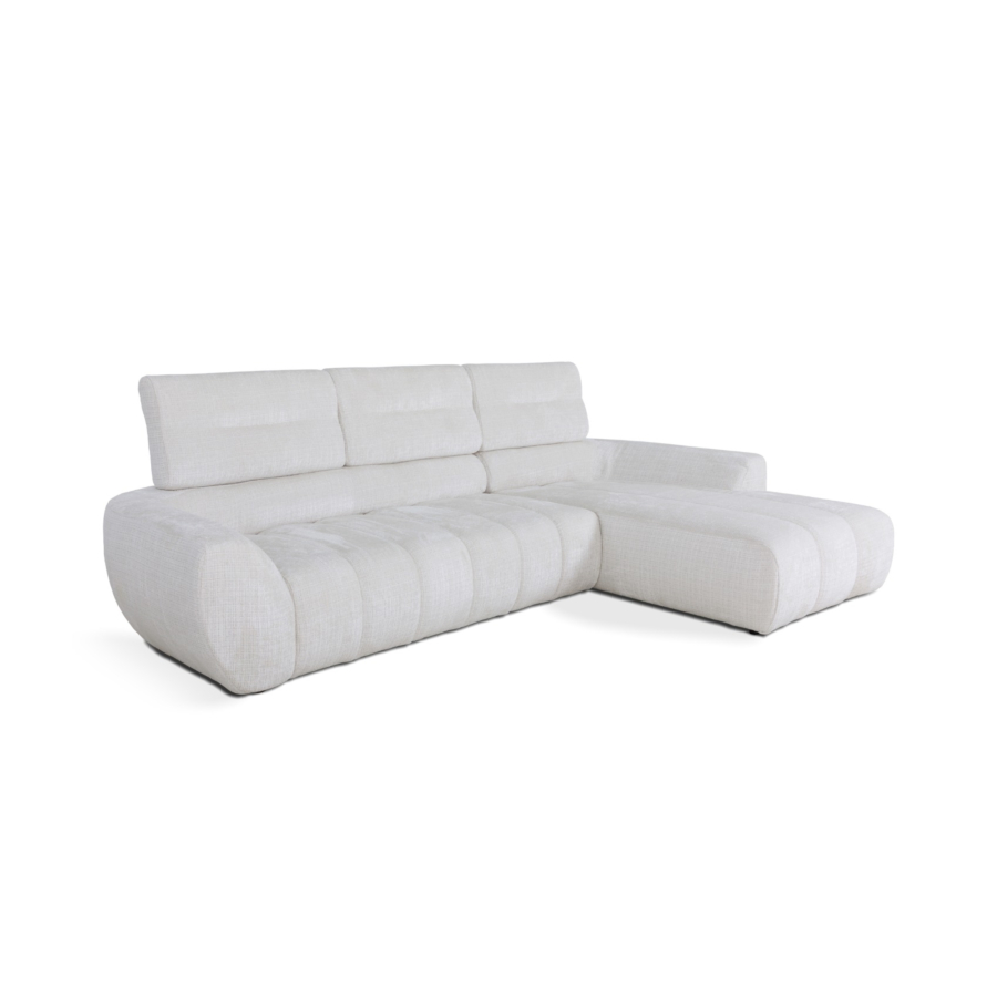 Canapé D'angle Droit NAPOLI - Beige Canapé d'angle