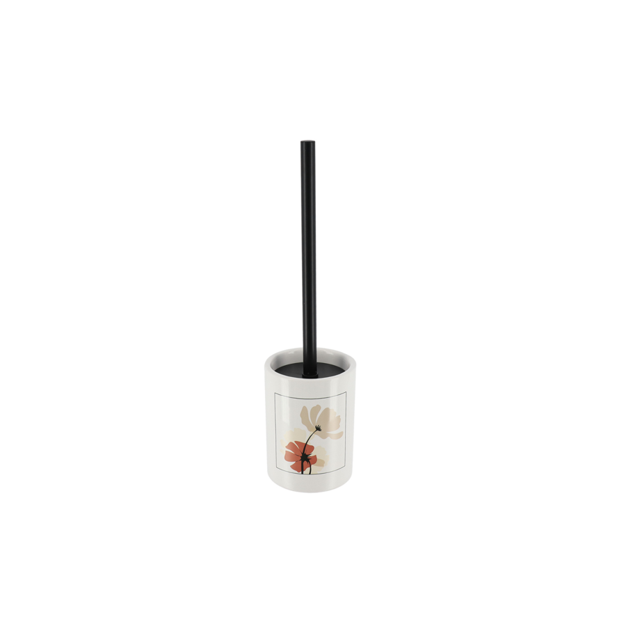 BROSSE TIGE INOX FLORA - Blanc Salle de Bain
