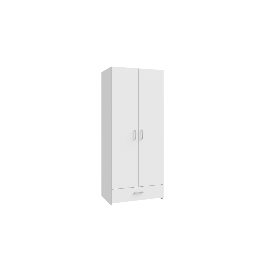 ARMOIRE ECONOBOX 2 Portes - Blanc Rangements