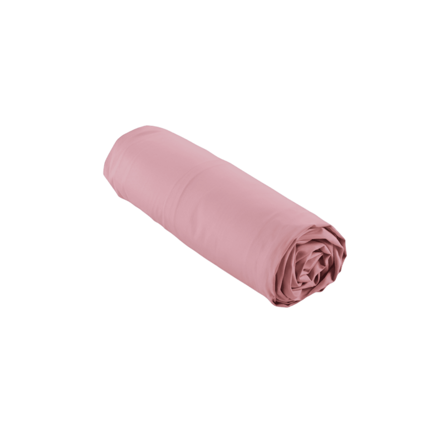 Drap Housse Uni - Rose Essentiel HIVER