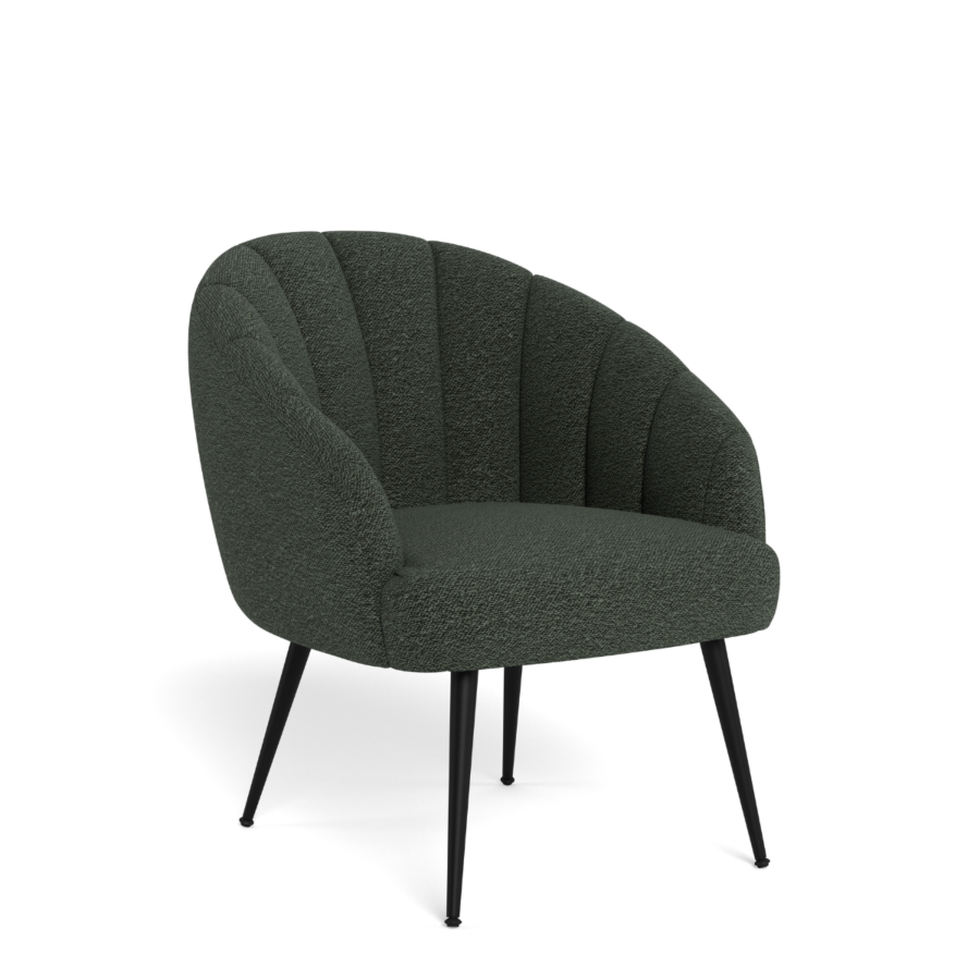 Fauteuil Daniella - 76x76x81cm - Vert Fauteuil simple