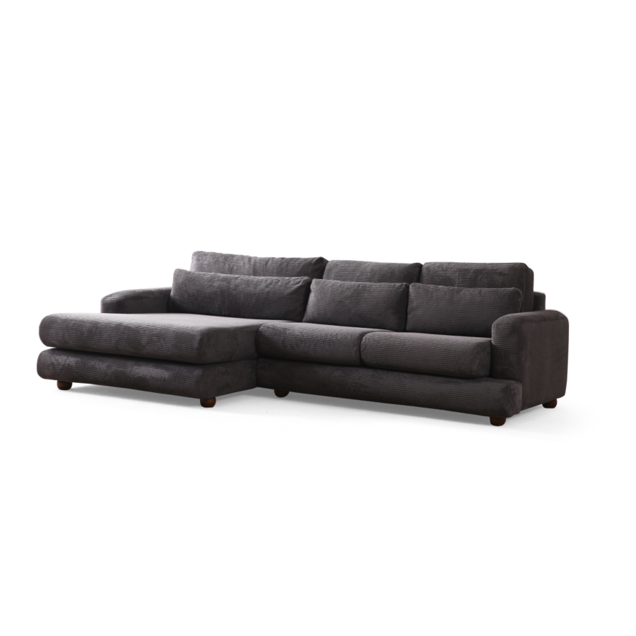 Canapé D'Angle Gauche River - Gris Canapé d'angle