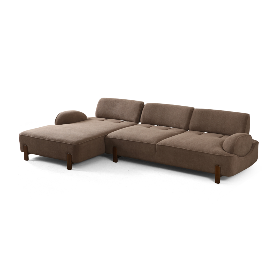 Canapé D'Angle Gauche Pezzaro - Marron Canapé d'angle