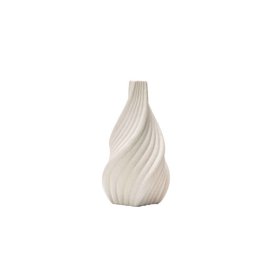 VASE TORSADE 21,6cm - BLANC Vases
