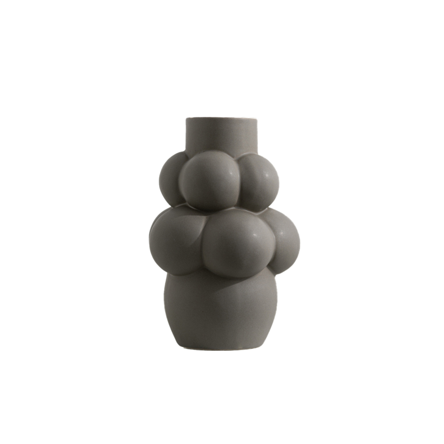 VASE BUBBLE MAT 15x22.3x6CM - GRIS CLAIR Vases