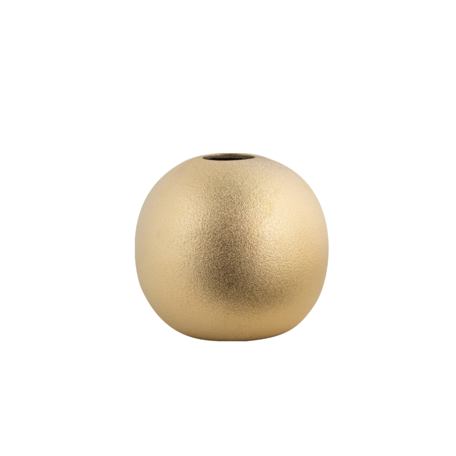 VASE BOULE 7,6cm - DORÉ Vases