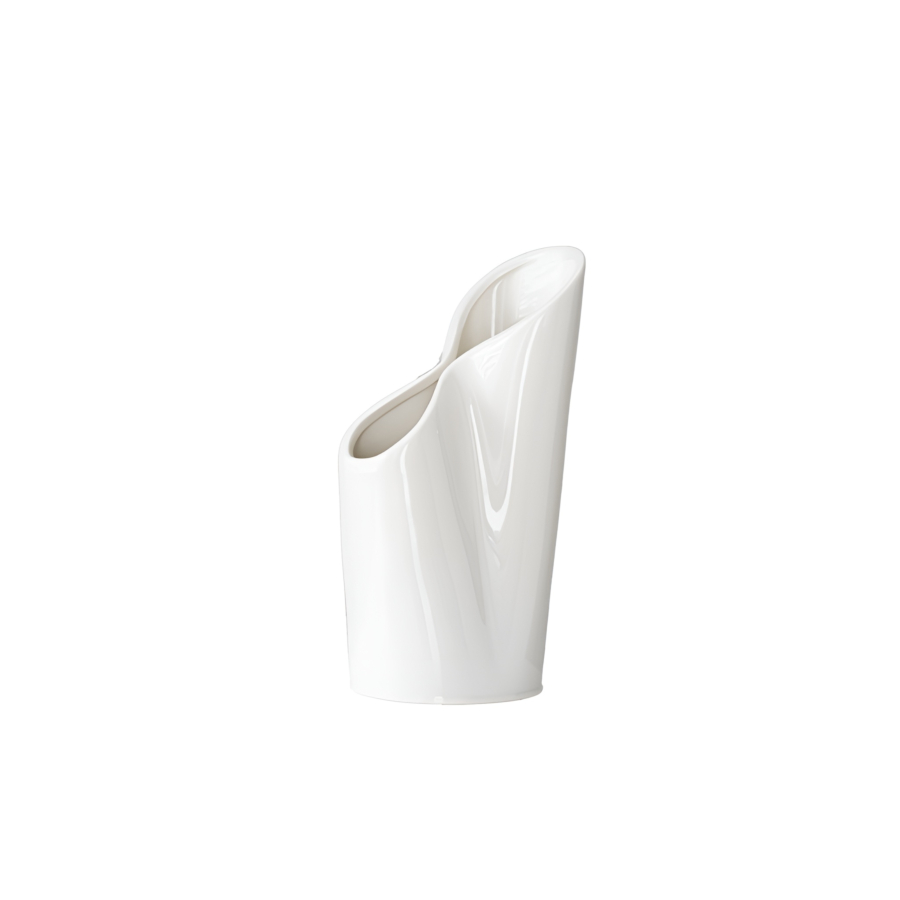 VASE AVEC COL ENROULE 9x23.6x11CM - BLANC Vases