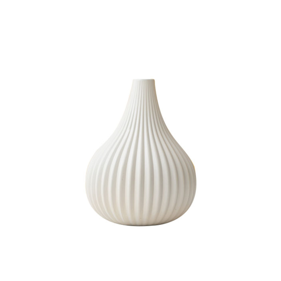 VASE GOUTTE 8.5x12x1.5CM - BLANC Vases