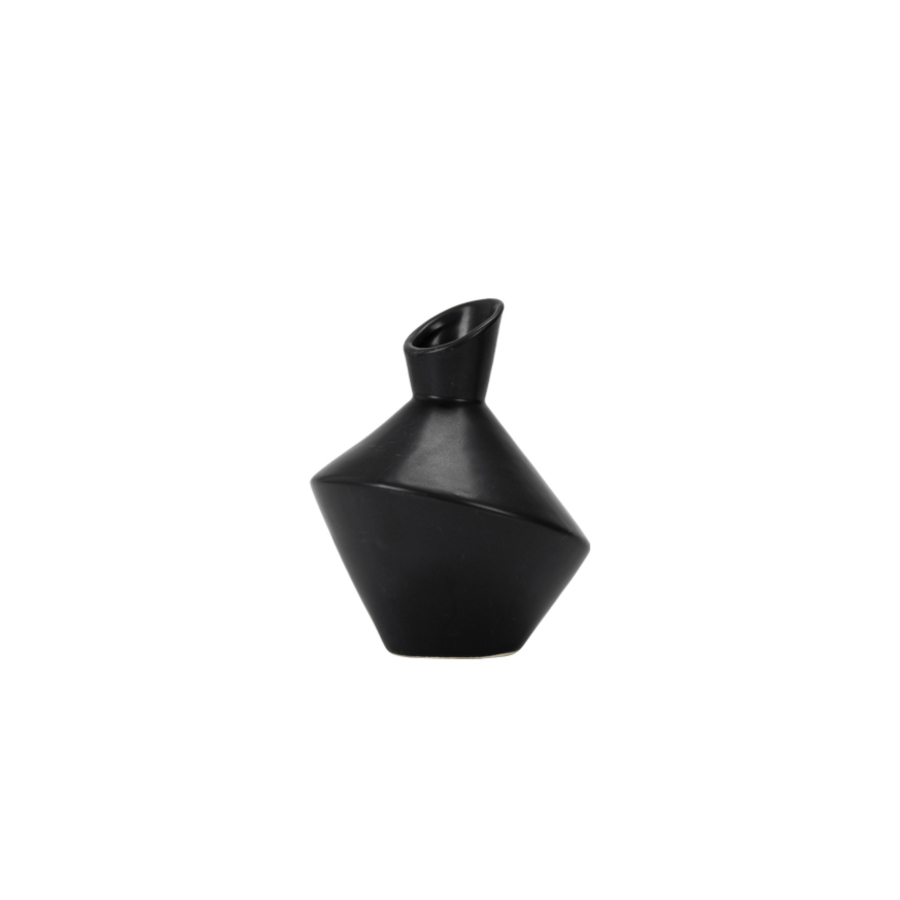 VASE TRAPU 11.6x14.7x4CM - NOIR Vases