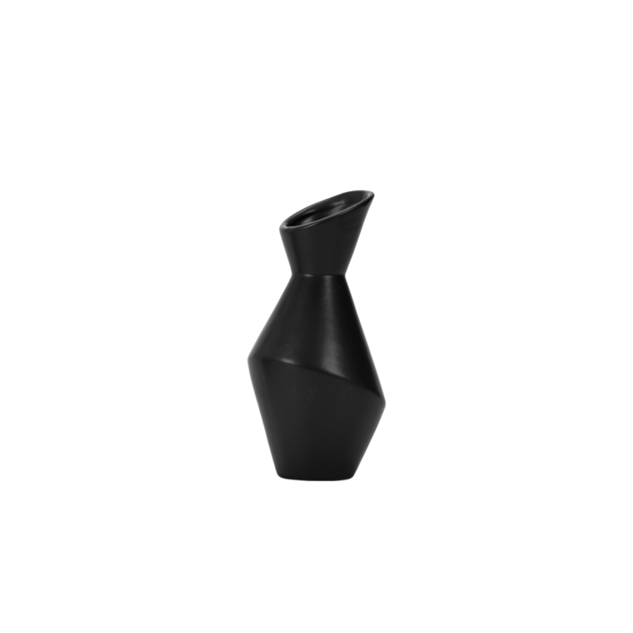 VASE TRAPU 9.2x18.7x6CM - NOIR Vases