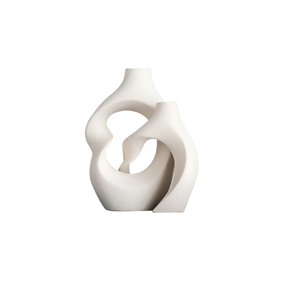 VASE SCULTURAL ENTRALCEE - BEIGE Vases