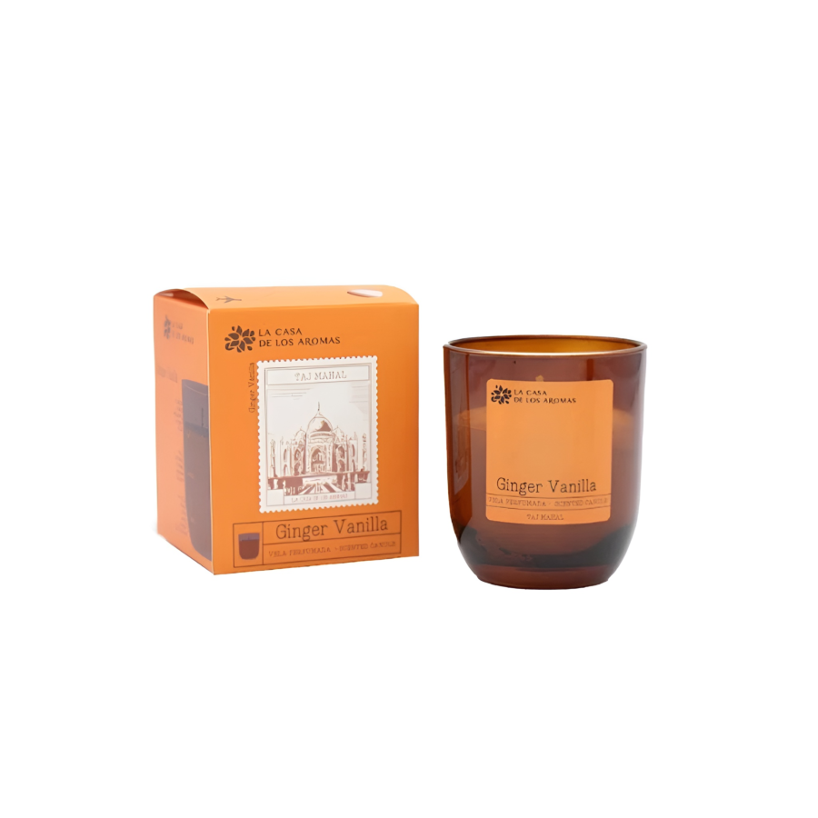 Bougie Journey Vanille Gingembre 110g - Orange Bougies décoratives