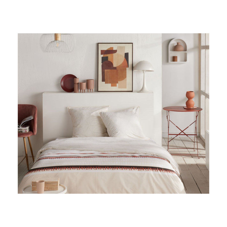 Parure De Lit Imprimé SUNSHINE 240x220cm - Beige Parure de lits