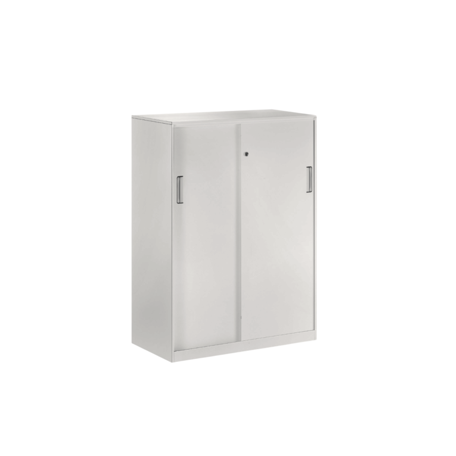 Armoire Rangement Solidis 150Cm - Blanc Armoires et Bibliothèques de Bureau