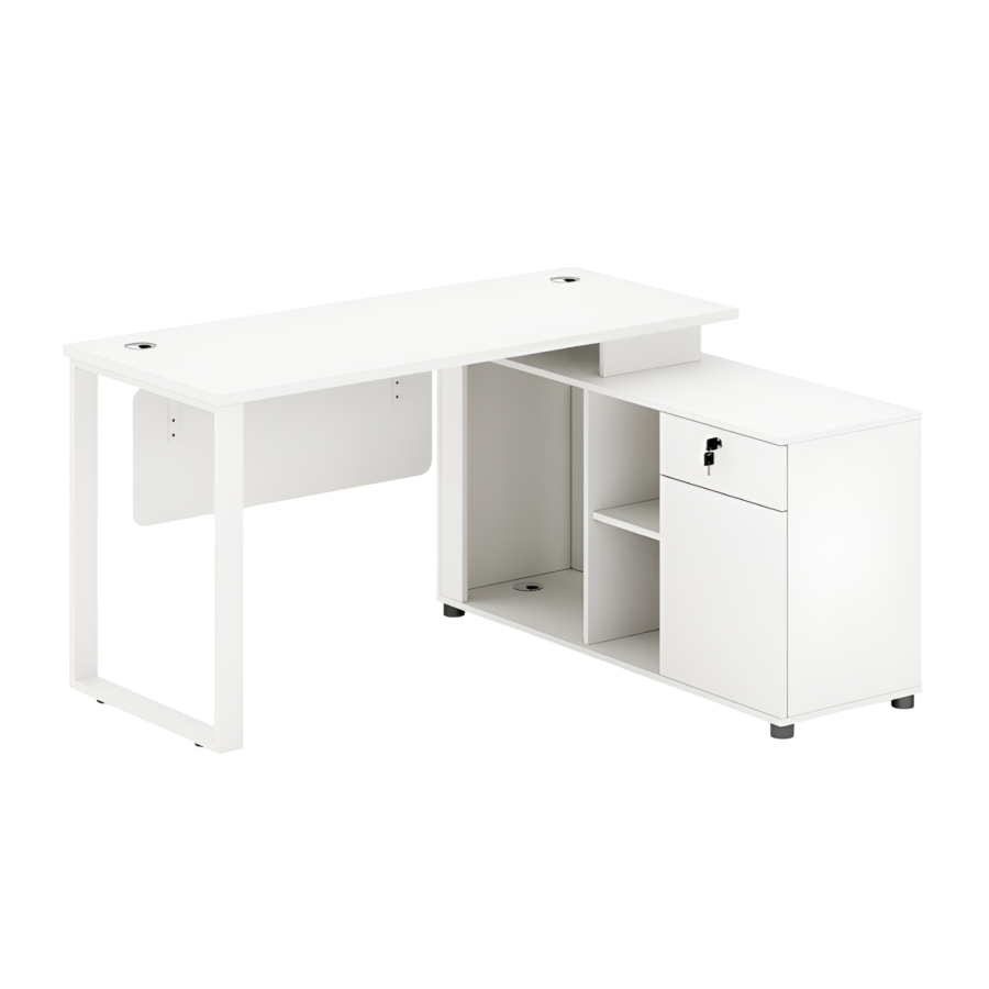 Bureau Polar Pro 140cm - Blanc Bureaux Opérationnels