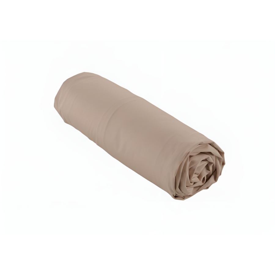 Drap Housse Uni 180X200 - Taupe Draps