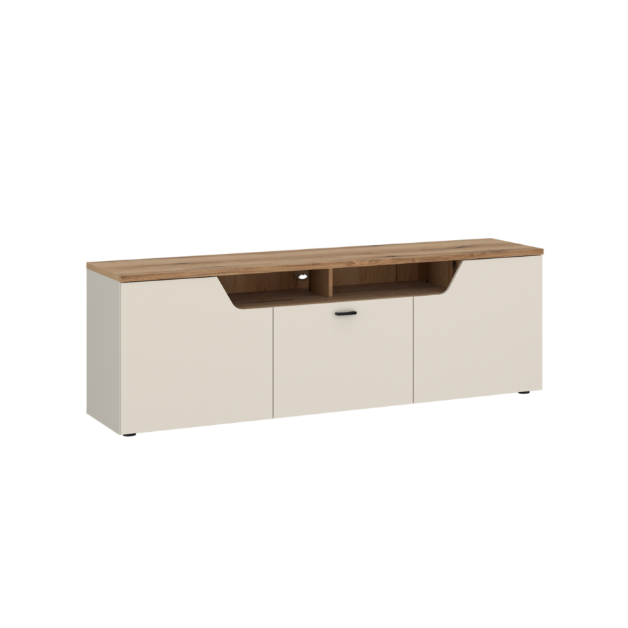 Meuble TV Cut Out 165cm - Chêne Beige Offres Ramadan