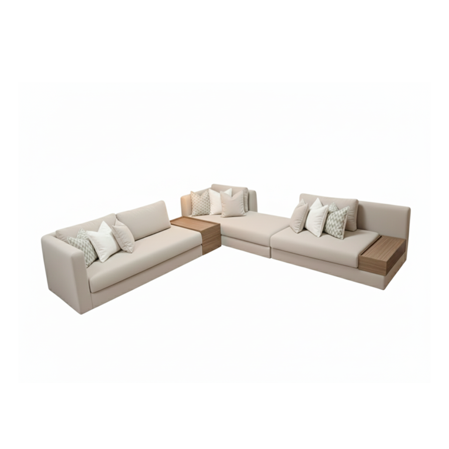 Canapé D'angle Berlin - Beige Offres Ramadanesques