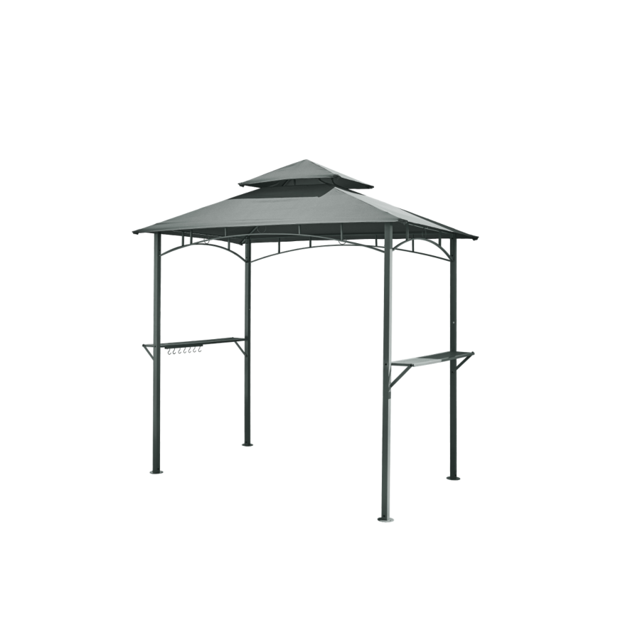 Tonnelle + 2 Tables D'Appoint Laterales Hideaway - Gris Tonelles, gazebo et pergolas