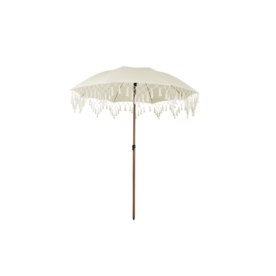 Parasol À Franges Zenya 200Cm - Beige Parasols fixes