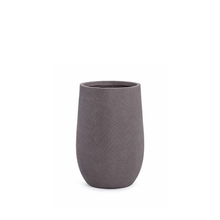 Cache-pot Effet Béton Gris - 25 x 25 x 40 cm Jardin déco