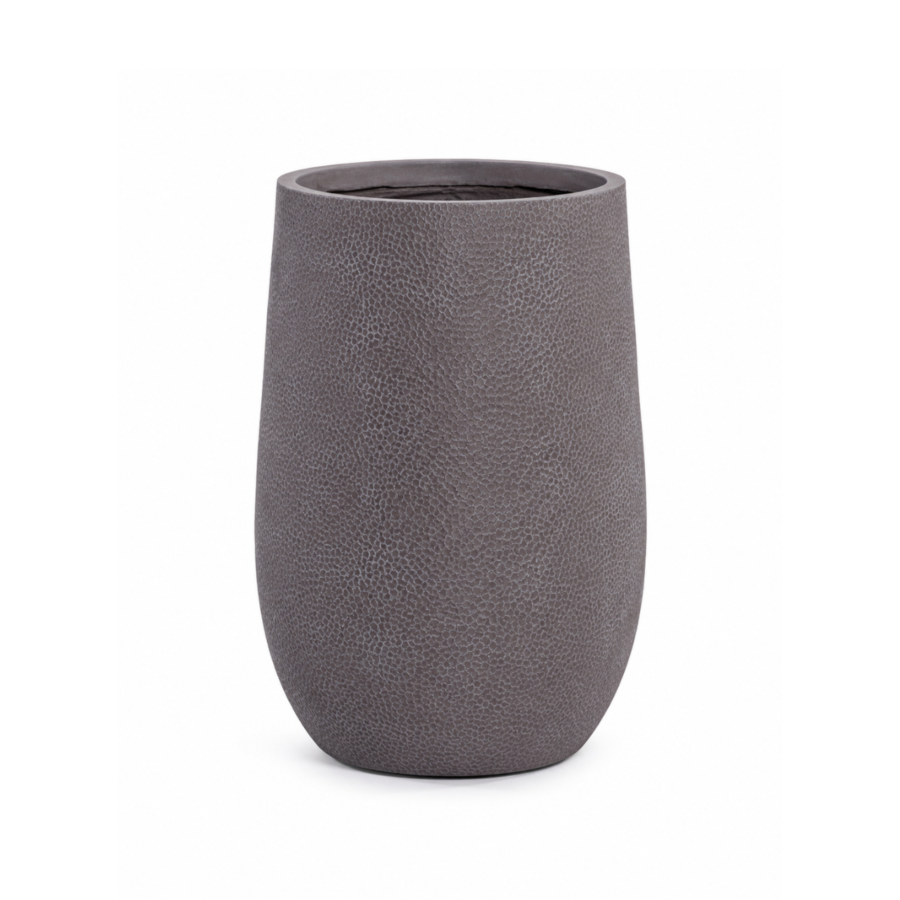 Cache-pot Effet Béton Gris - 48 x 48 x 75 cm Jardin déco