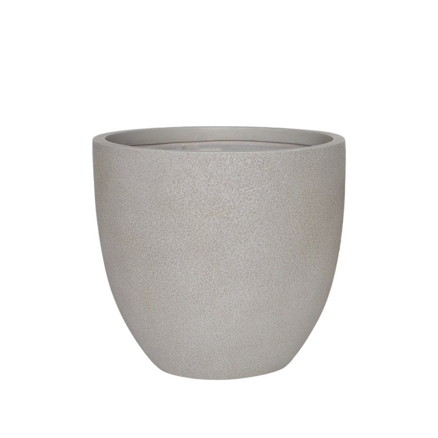 Cache-pot Béton Ciré Beige - 37 x 37 x 35 cm Jardin déco