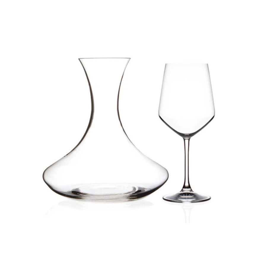Set de décanter 1,5l et 4 verres à pieds 50,7cl Verres d'eau
