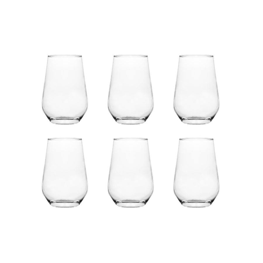 Set de 6 verres à eau forme haute sicilia - 45,8cl Verres d'eau